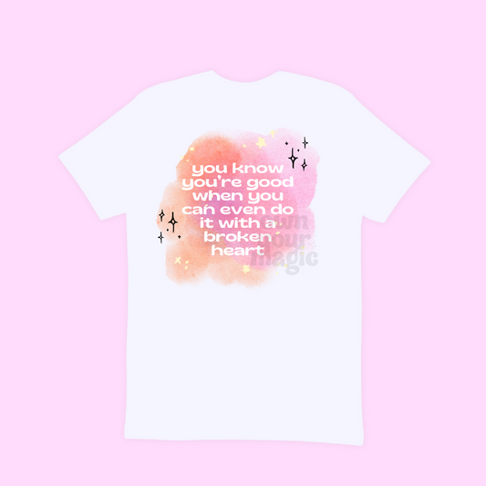 I cry alot - water color peach adult