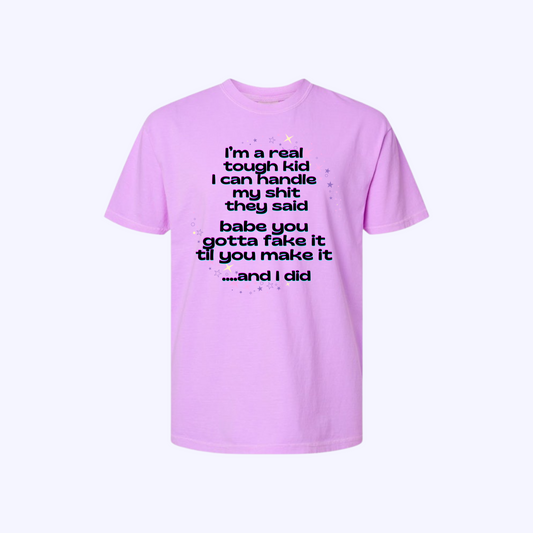 Real Tough Kid Comfort Colors Purple Adult