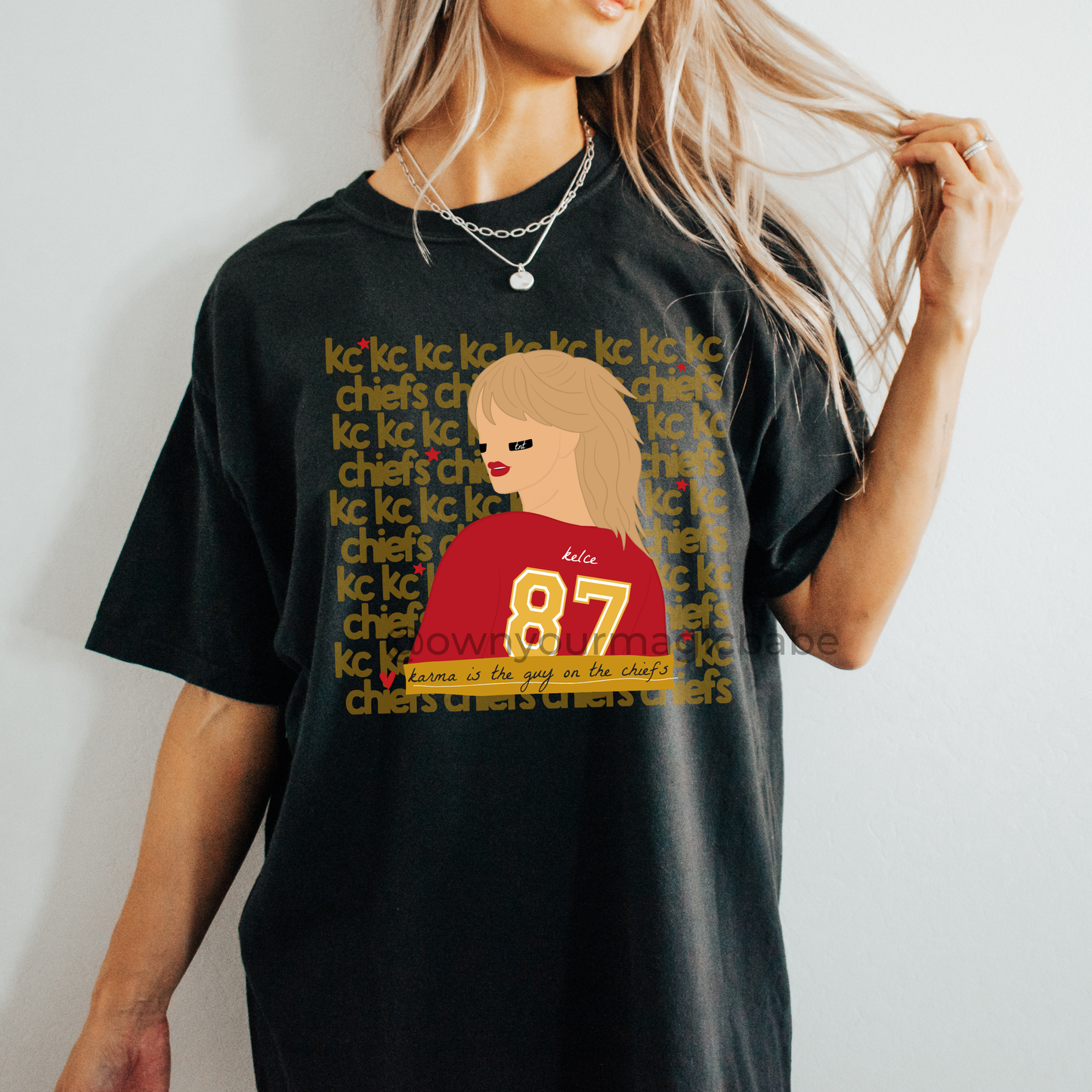 Karma KC87 - SHORT SLEEVES - TRANSPARENT BACKGROUND REPEAT