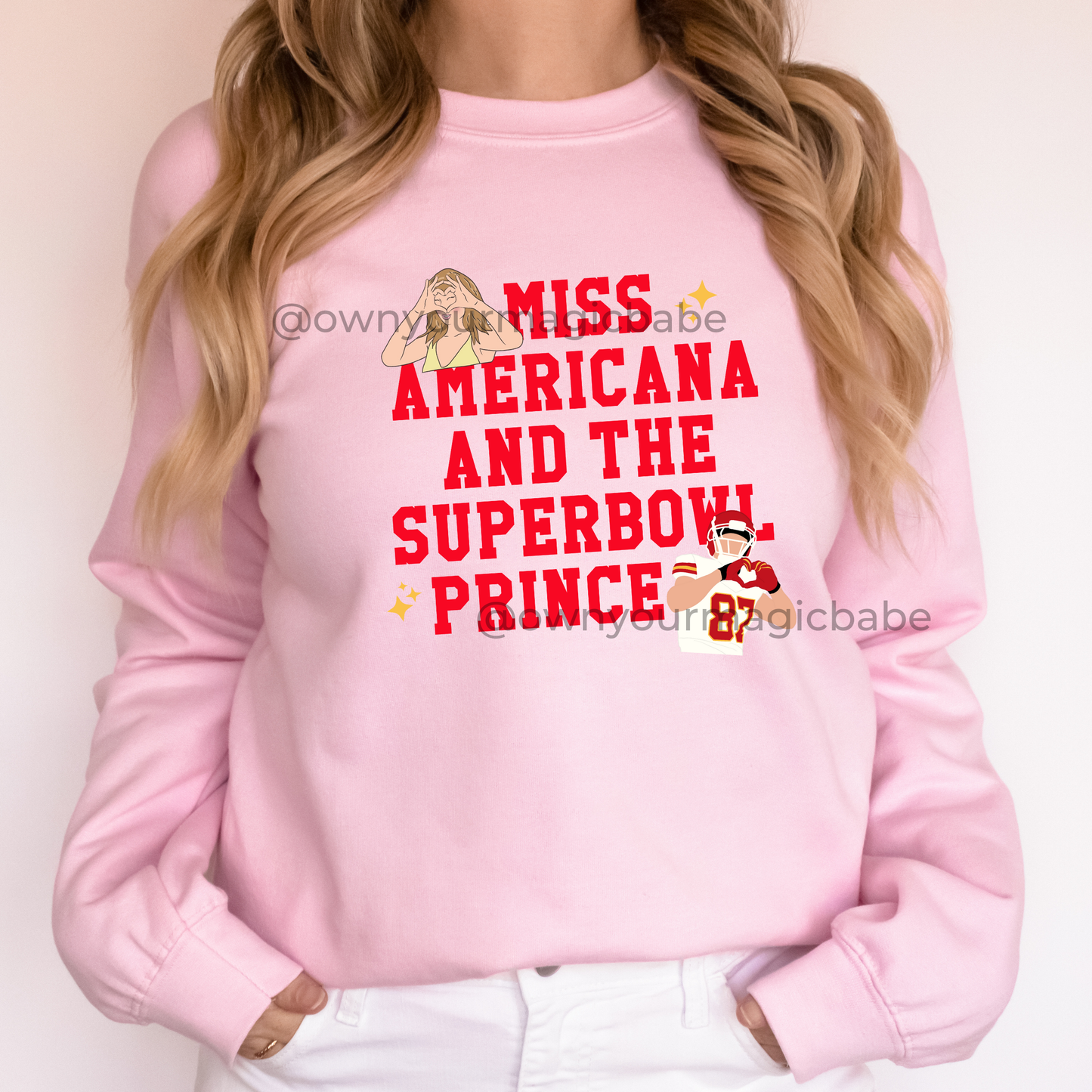 Miss A & SB Prince- SHORT SLEEVES - RED FONT