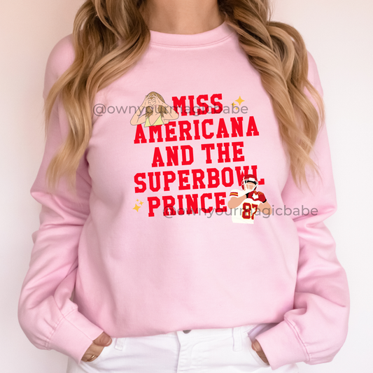 Miss A & SB Prince- SHORT SLEEVES - RED FONT