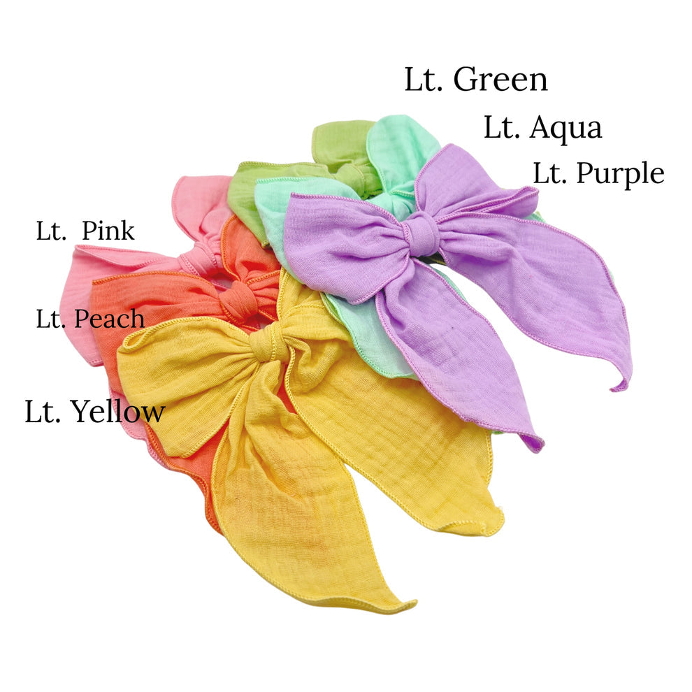 Solid Muslin Colored Bow Strips