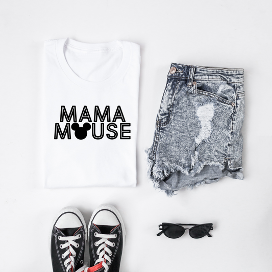 Block letter family mouse