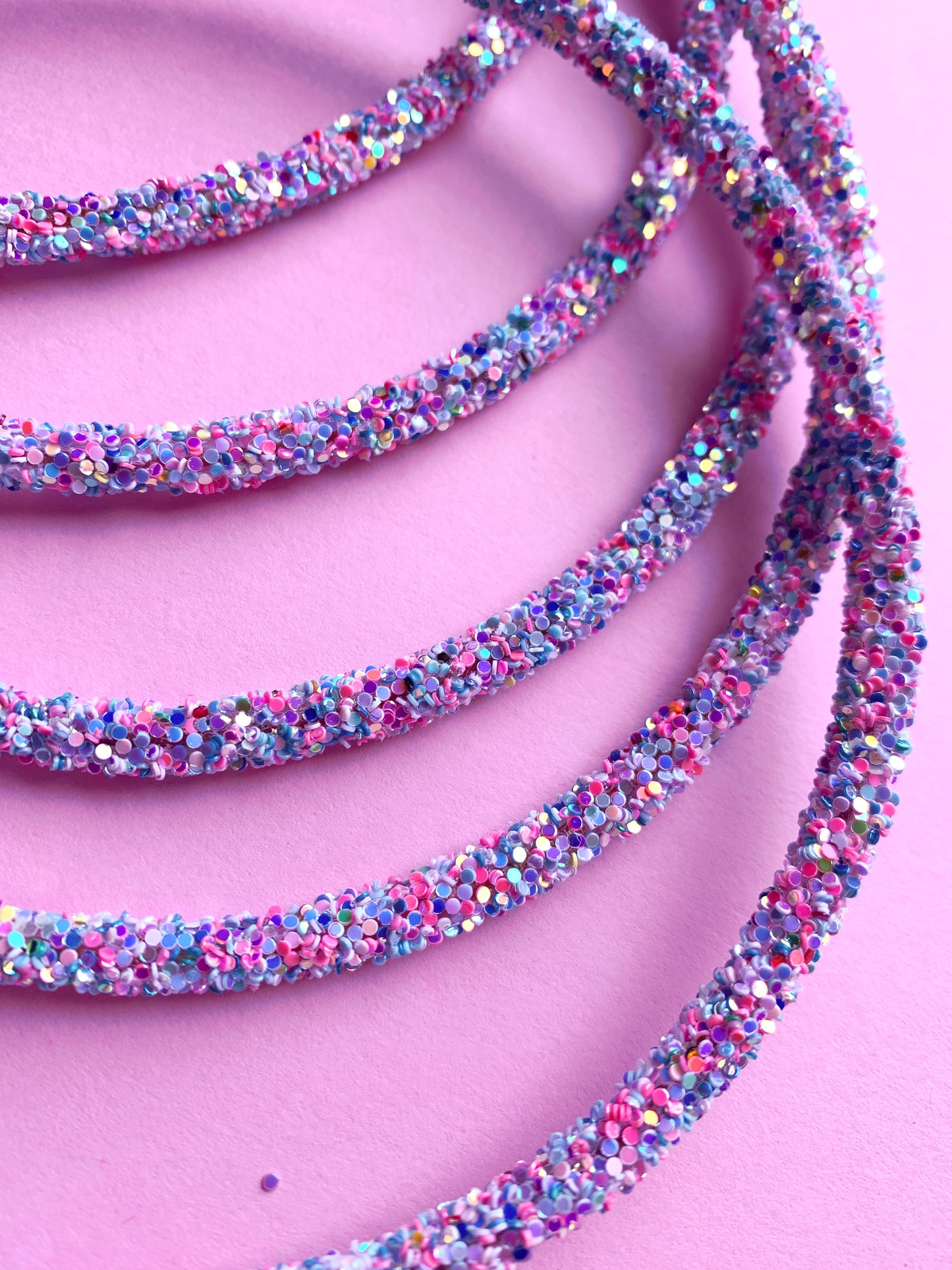 Cotton Candy Chunky Glitter Headband