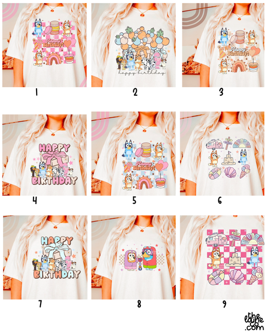 ADULT blue shirts (multiple options)