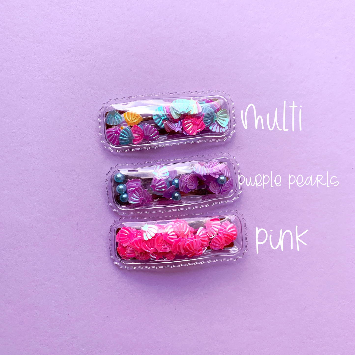 Mermaid shaker clips