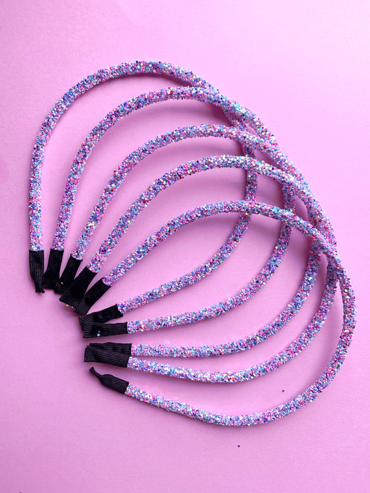 Cotton Candy Chunky Glitter Headband
