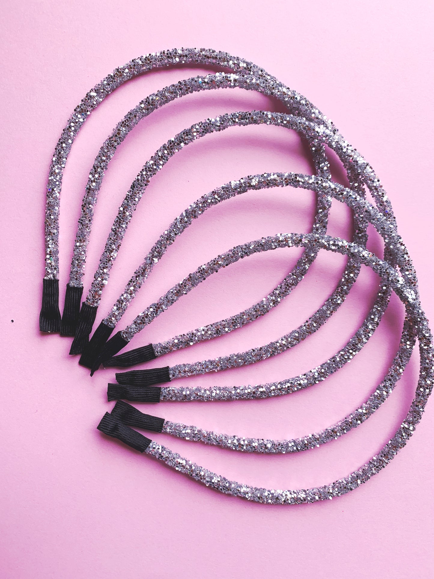 Silver Chunky Glitter Headband