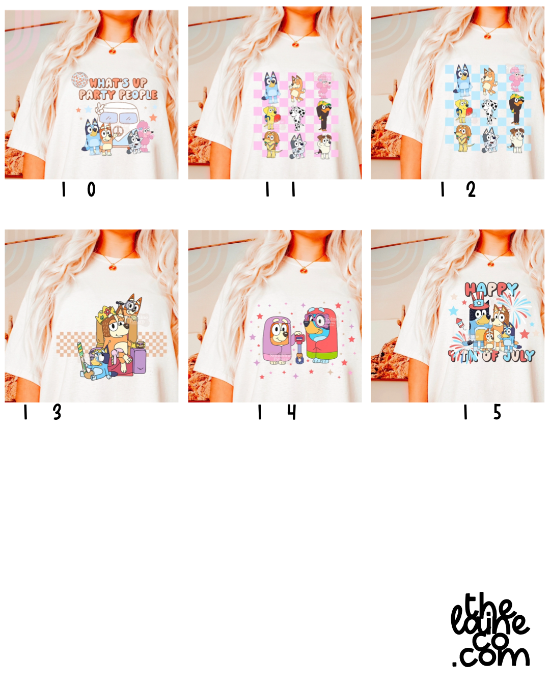 KIDS pt 2 blue shirts (multiples)