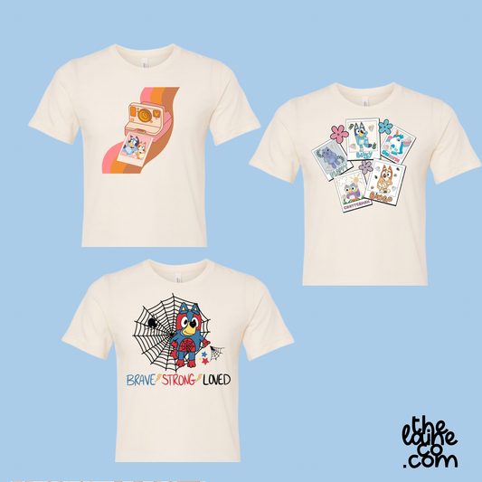 KIDS pt 2 blue shirts (multiples)