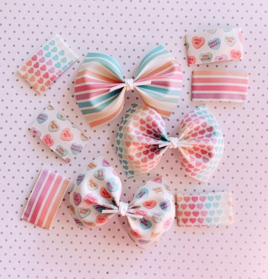 Convo heart set bows