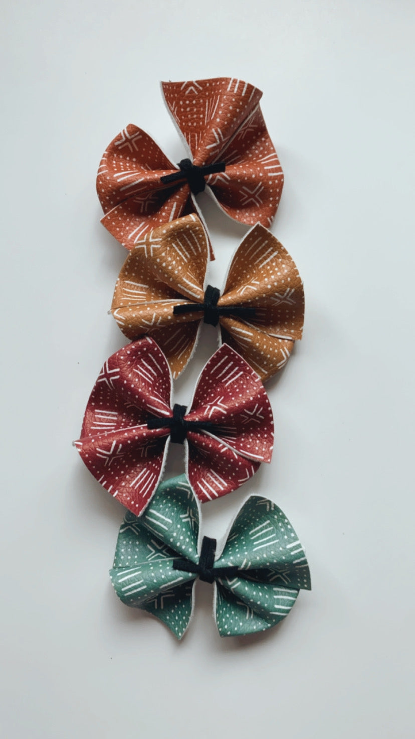 Mudcloth Faux bow