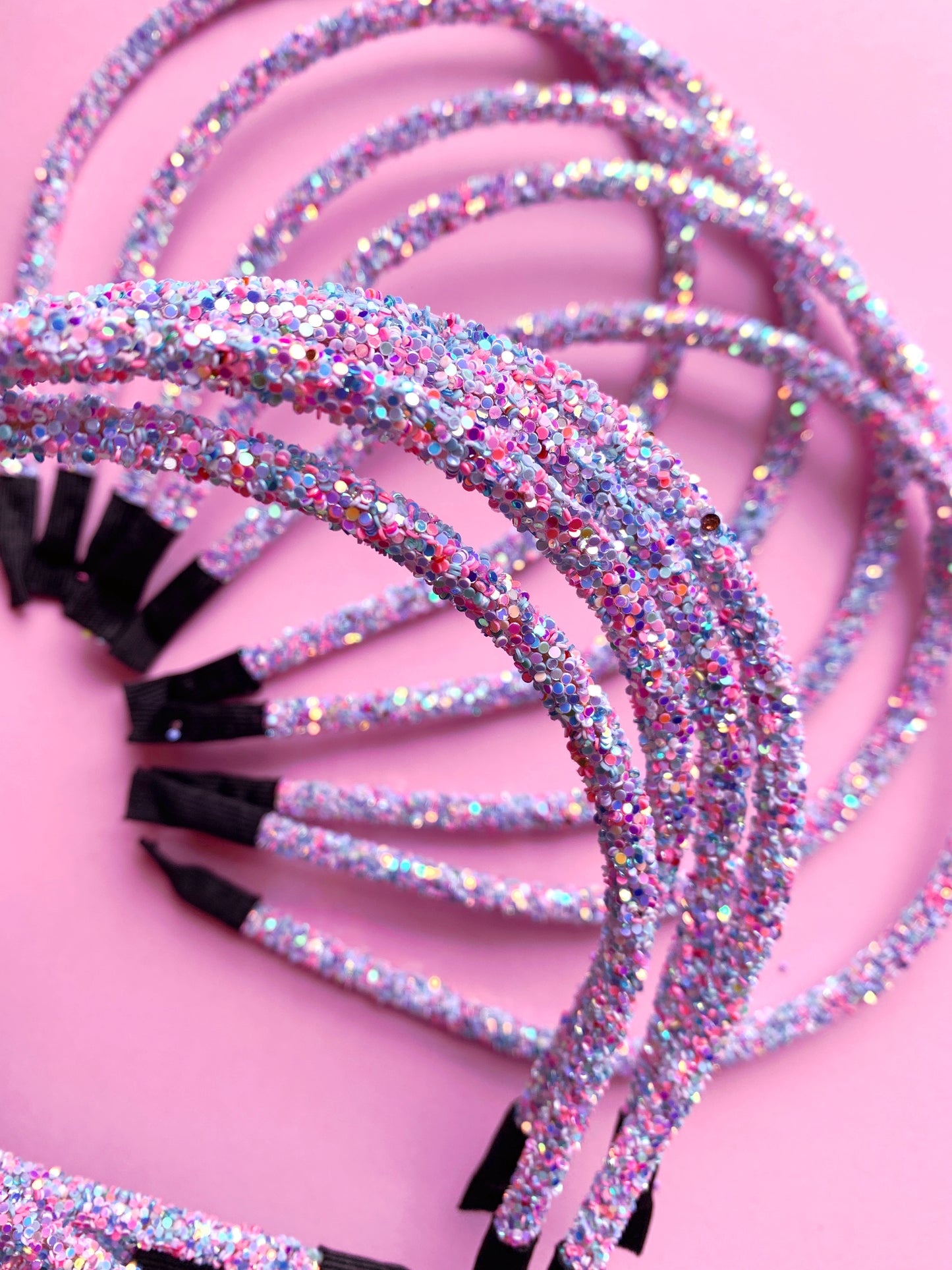 Cotton Candy Chunky Glitter Headband