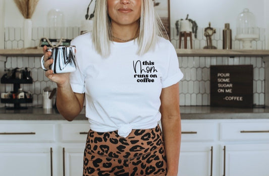 This Mom Runs On Coffee Pocket