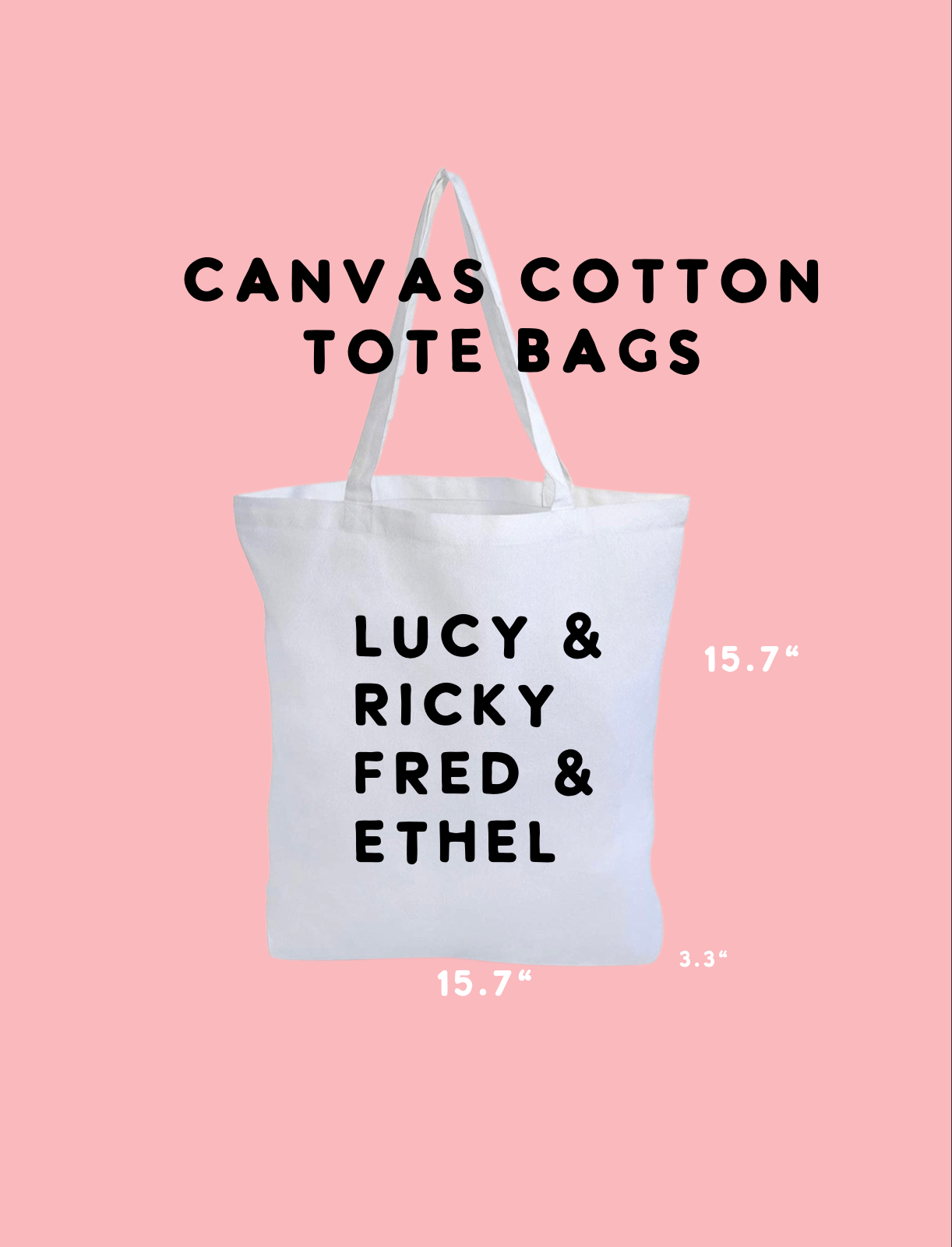 Canvas tote bags