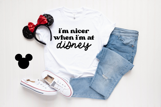 I’m nicer when I’m at Disney