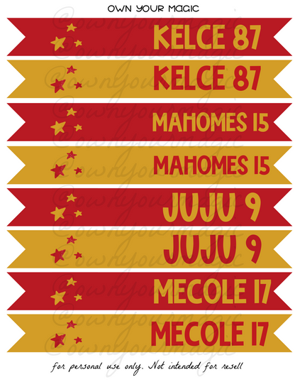 14 pages of Chiefs Flags - USE CODE 3PEAT