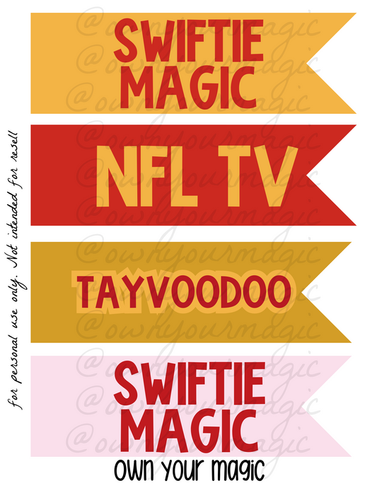 14 pages of Chiefs Flags - USE CODE 3PEAT