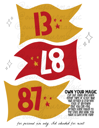 14 pages of Chiefs Flags - USE CODE 3PEAT