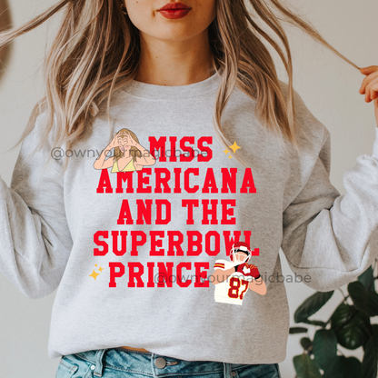 Miss A & SB Prince- SHORT SLEEVES - RED FONT