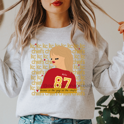 Karma KC87 - SHORT SLEEVES - TRANSPARENT BACKGROUND REPEAT