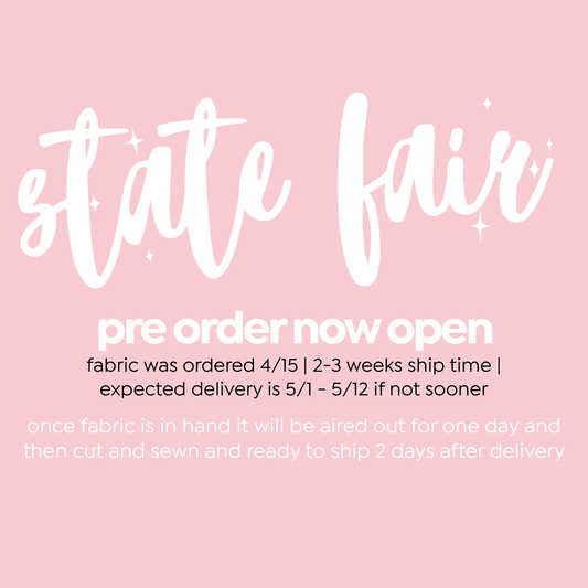 State Fair Bow PRE ORDER