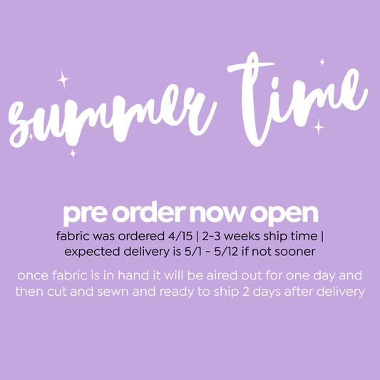 Summer Bow PRE ORDERS