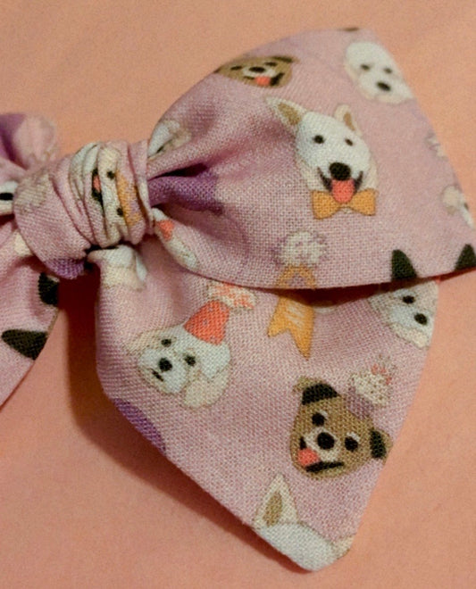 Puppy party purple oversized