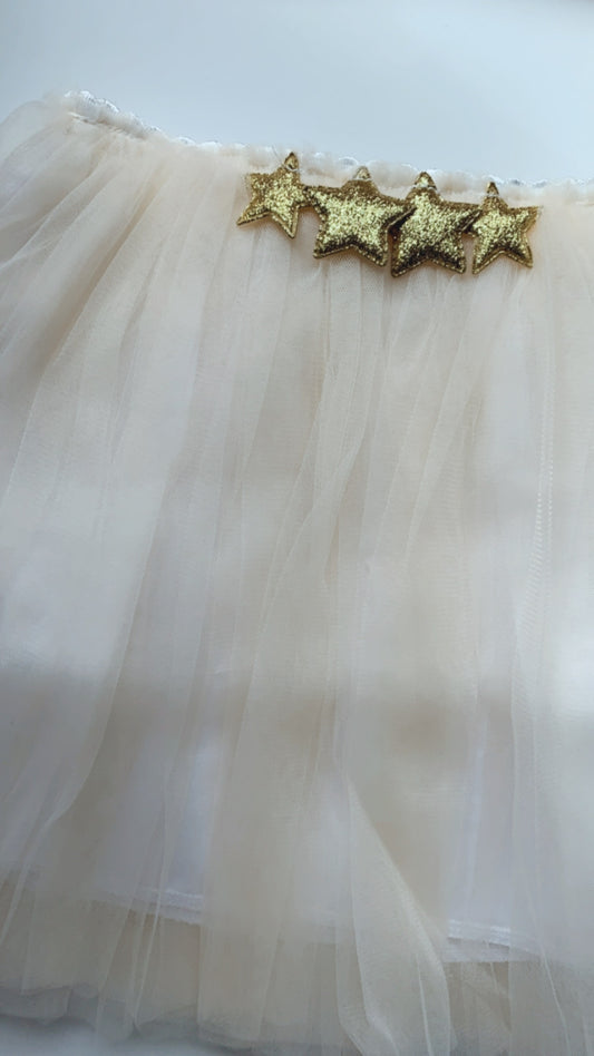 White Star Tulle Skirt 2T