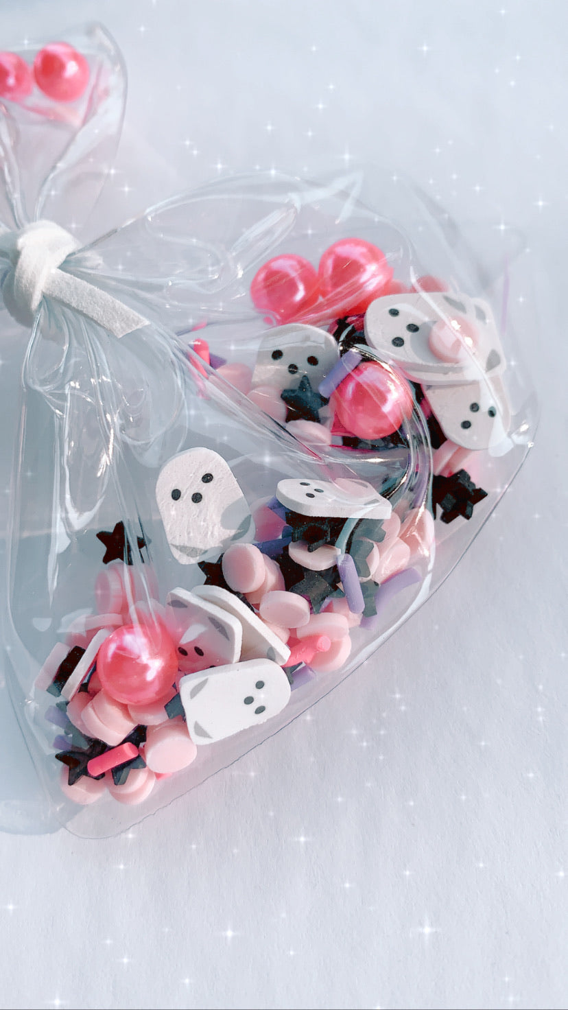 Pink ghost shaker bow