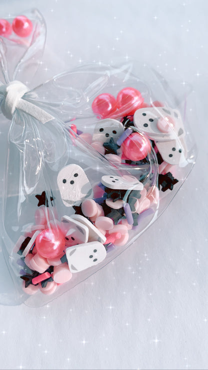 Pink ghost shaker bow