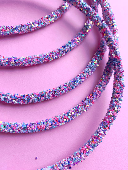 Cotton Candy Chunky Glitter Headband