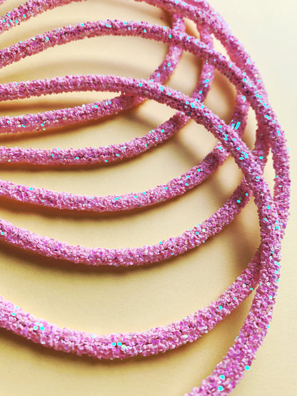 Ballerina Pink Chunky Glitter Headband