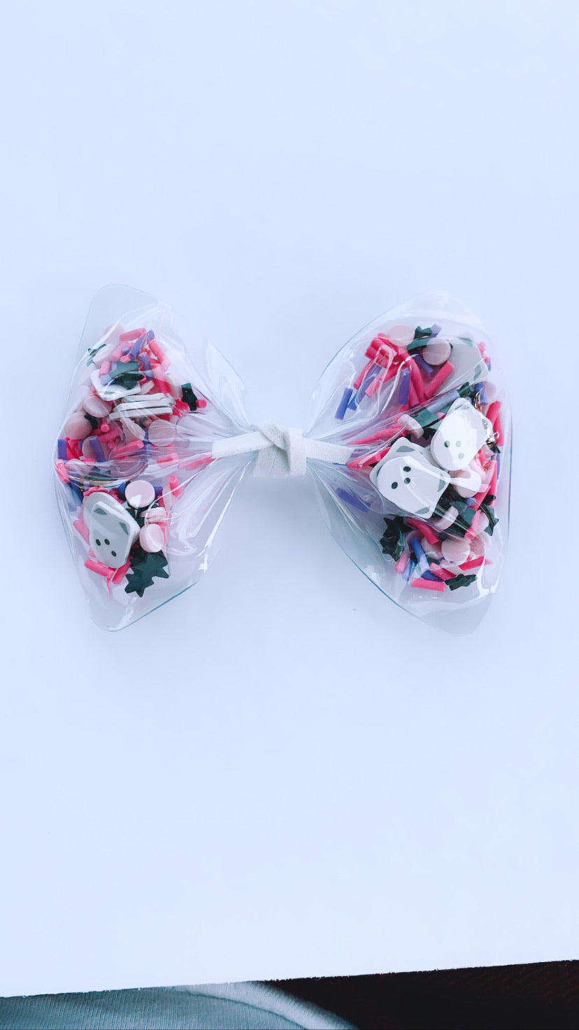 Pink ghost shaker bow