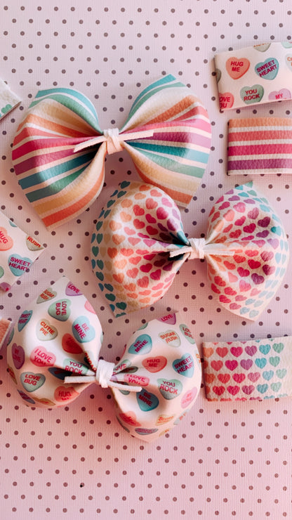 Convo heart set bows
