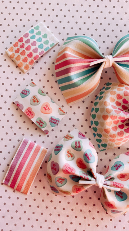 Convo heart set bows