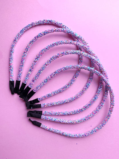 Cotton Candy Chunky Glitter Headband