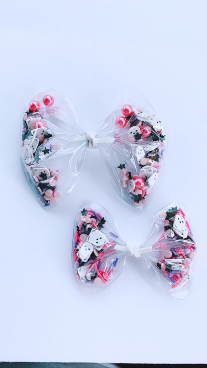 Pink ghost shaker bow