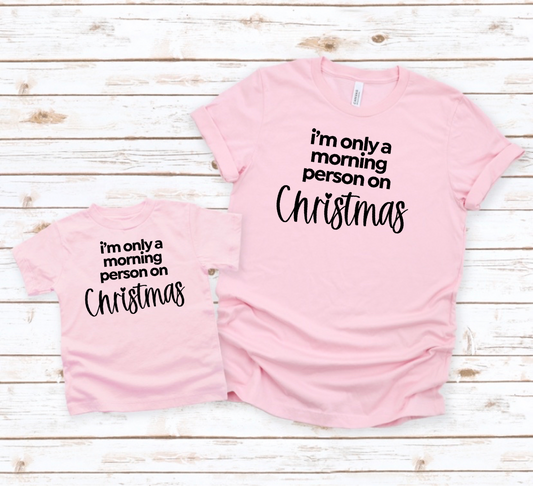 Morning person on Christmas
