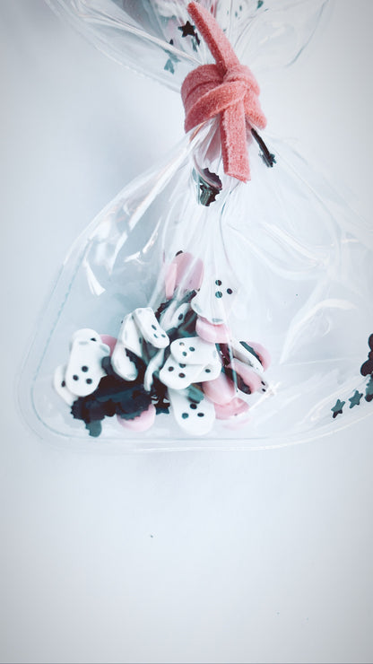 Pink boo ghost shaker bow