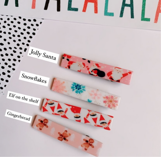 Acrylic Christmas Clips