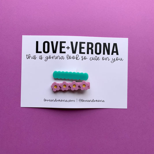 2 pc mermaid clip set