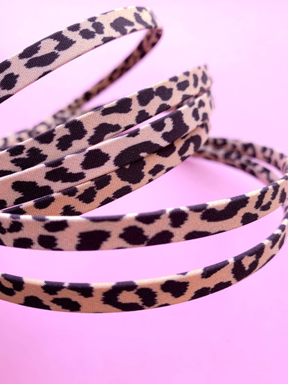 Leopard metal headband