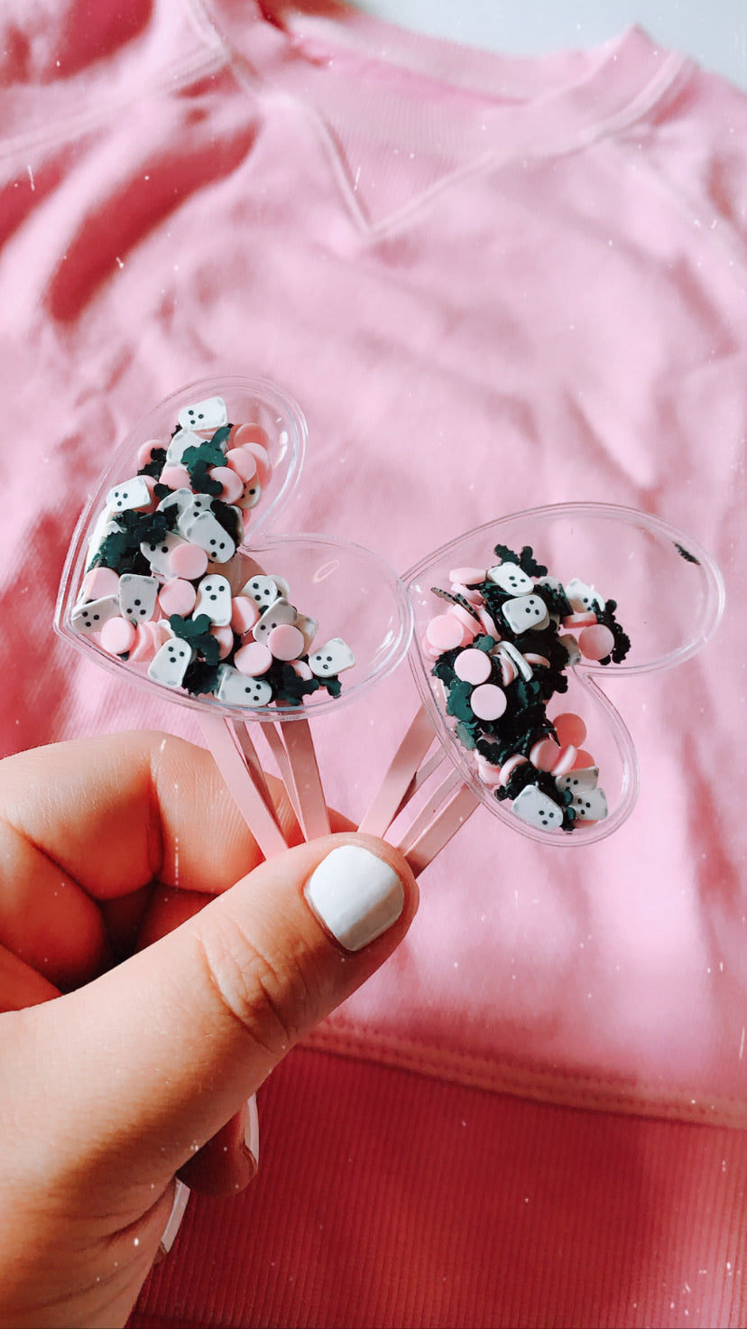 Pink Ghost Shaker Heart