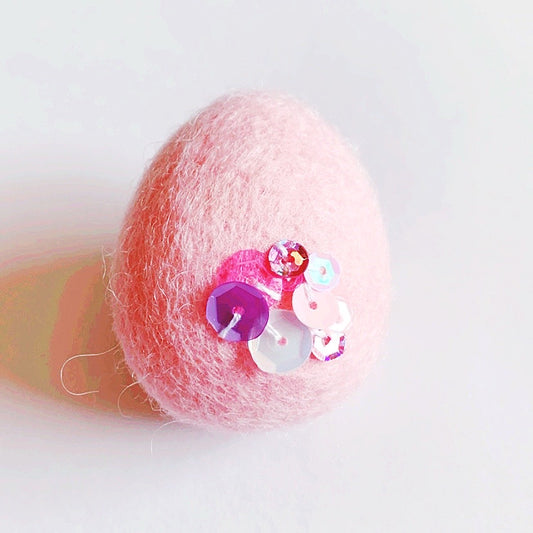 Sequined Easter Egg Hair Clip