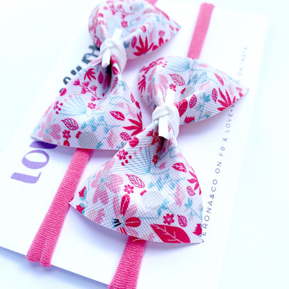 Flower Faux Bow