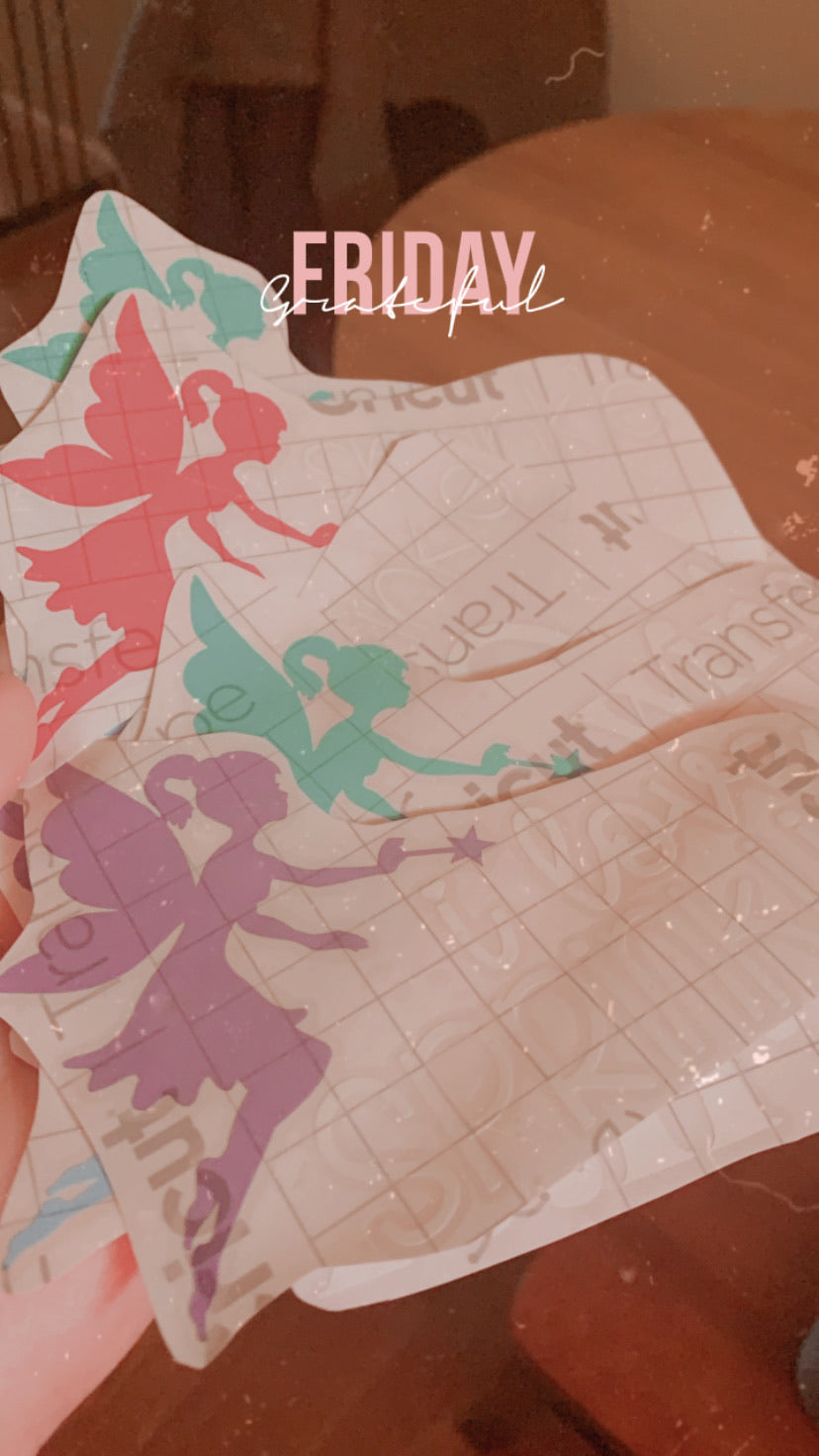 719 Wine Fairy Decals 5x7